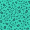 Black Acne icon isolated seamless pattern on green background. Inflamed pimple on the skin. The sebum in the clogged