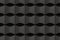 Black acoustic sound proof soft foam seamless pattern