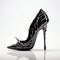 Black Acrylic 3d Printed Heels With Unique Design