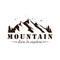 Black adn White Mountain Explorer Adventure Badge Vector Design