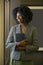 Black African American Female Businesswoman with a Book