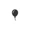 Black air balloon icon on white background. Birthday, anniversary, feast, holiday. bubble silhouette with black contour