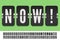 Black Airport mechanical scoreboard alphabet for departure or arrival information. Terminal flip board font for