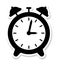 Black alarm clock icon