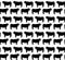 Black angus beef bull silhouette seamless pattern