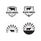 Black angus logo icon template