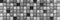 Black anthracite grey gray white abstract grunge seamless glass square mosaic tile mirror wall texture background banner panorama