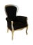 Black antique chair