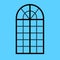 Black Arched window icon