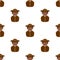 Black Archeologist Avatar Seamless Pattern