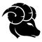 Black Aries Zodiac Star Sign