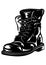 Black army boot