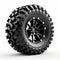 Black Atv Wheel Design - Crystalcore Style - Photorealistic Rendering