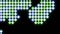 Black background . Design. Green and blue crosses of small sizes in the animation, which in turn disappear and appear.