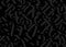 Black background with gray gothic letters. Vector. Gloomy pattern for text and fabric.