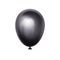 Black balloon isolated on white background. Realistic 3d object, icon, design element. Black Friday, happy birthday