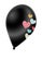 Black balloon love glitter pink, gold, grey, blue, tosca love shape on transparent background