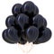 Black balloons happy birthday party decoration dark glossy