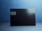 Black bank card on blue background  AI