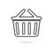 Black Basket icon, Basket shopping commercial icon