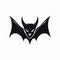 Black Bat Face Logo: Majestic Figures In Light And Shadow