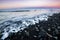 Black beach, Diamond beach and Jokulsarlon Lagoon in Iceland