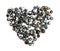 Black beads heart