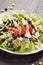 Black Bean Southwest Salad with white dressing