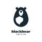 Black Bear Shield Security Logo Design