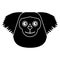 Black bearded saki animal brazil pictogram