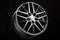 black beautiful sports alloy wheels forged