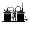 black beer tanks icon image design