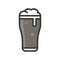 Black beer vector, Feast of Saint Patrick filled icon editable outline