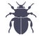 black beetle icon.