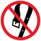 Black belt icon on white background, forbidden sign, vector, violence social sign, isolate