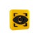 Black Big brother electronic eye icon isolated on transparent background. Global surveillance technology, computer