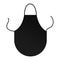 Black blank kitchen apron
