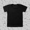 Black blank t-shirt on cracked background