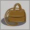 Black, blue,beige handbag. Set of bags. Fashion. The basic wardrobe of a minimalist. Autumn clothes.