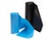 Black and blue Polyethylene Garbage Bags on White Background