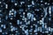 Black blue sequins pattern texture