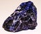 Black and blue sodalite mineral stone