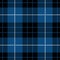 Black And Blue Tartan Plaid Seamless Scottish Pattern