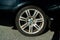 A Black BMW sedan wheel