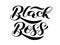 Black Boss lettering. Quote for clothes, banner. Vector illustration