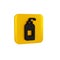 Black Bottle of liquid antibacterial soap with dispenser icon isolated on transparent background. Antiseptic