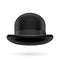 Black bowler hat