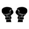 black boxing gloves icon image