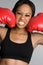 Black Boxing Woman