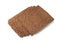 Black Bread Slices Isolated, Brown Organic Cereal Bread Pieces, Sliced Black Loaf Slices, Rye Bread